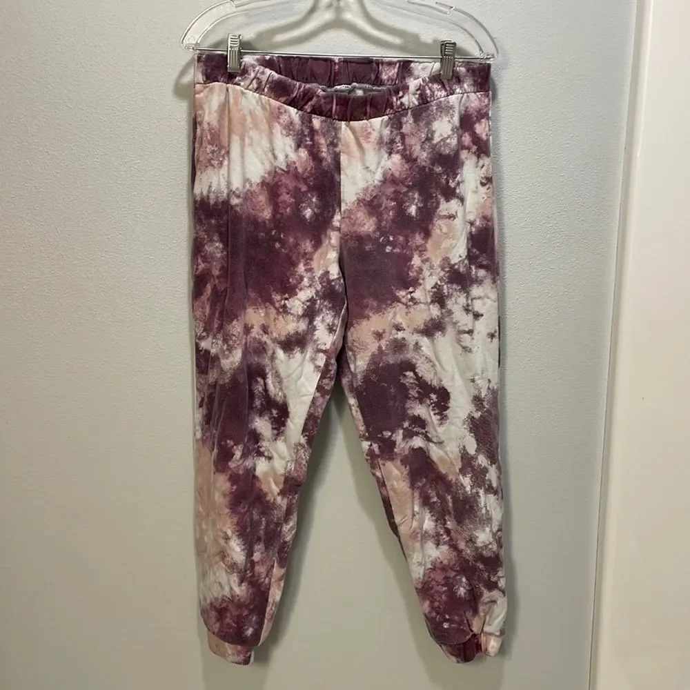 Zella woman’s pink,purple and white tie dye sweatpants - Picture 1 of 10